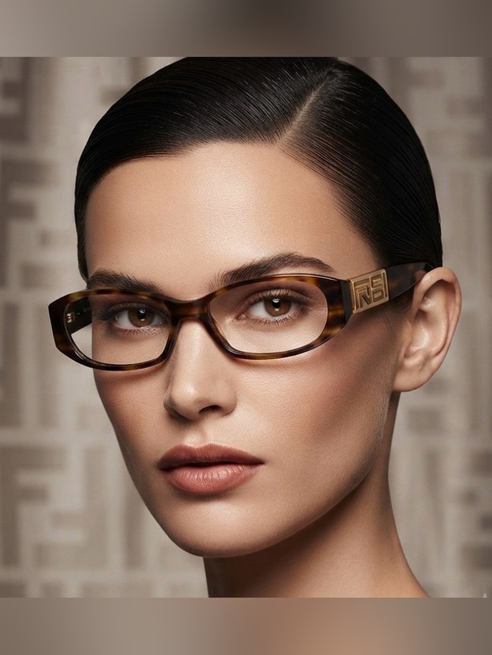 Authentic Fendi luxury designer vintage prescription eyeglasses frames
